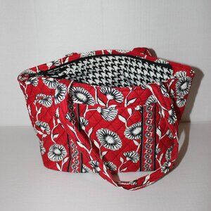Vera Bradley Floral Red/Houndstooth Tote Bag